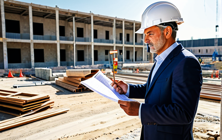 **
"A professional architect, fully clothed in appropriate business attire, reviewing blueprints on a construction site in Madrid, Spain. Sunlight, hard hat, safe for work, appropriate content, professional, perfect anatomy, correct proportions, natural pose, well-formed hands, proper finger count, natural body proportions, high quality."
**